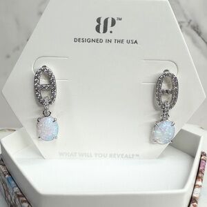 Bomb Party Frosted Fire Opal Earrings RBP8322 NWT
